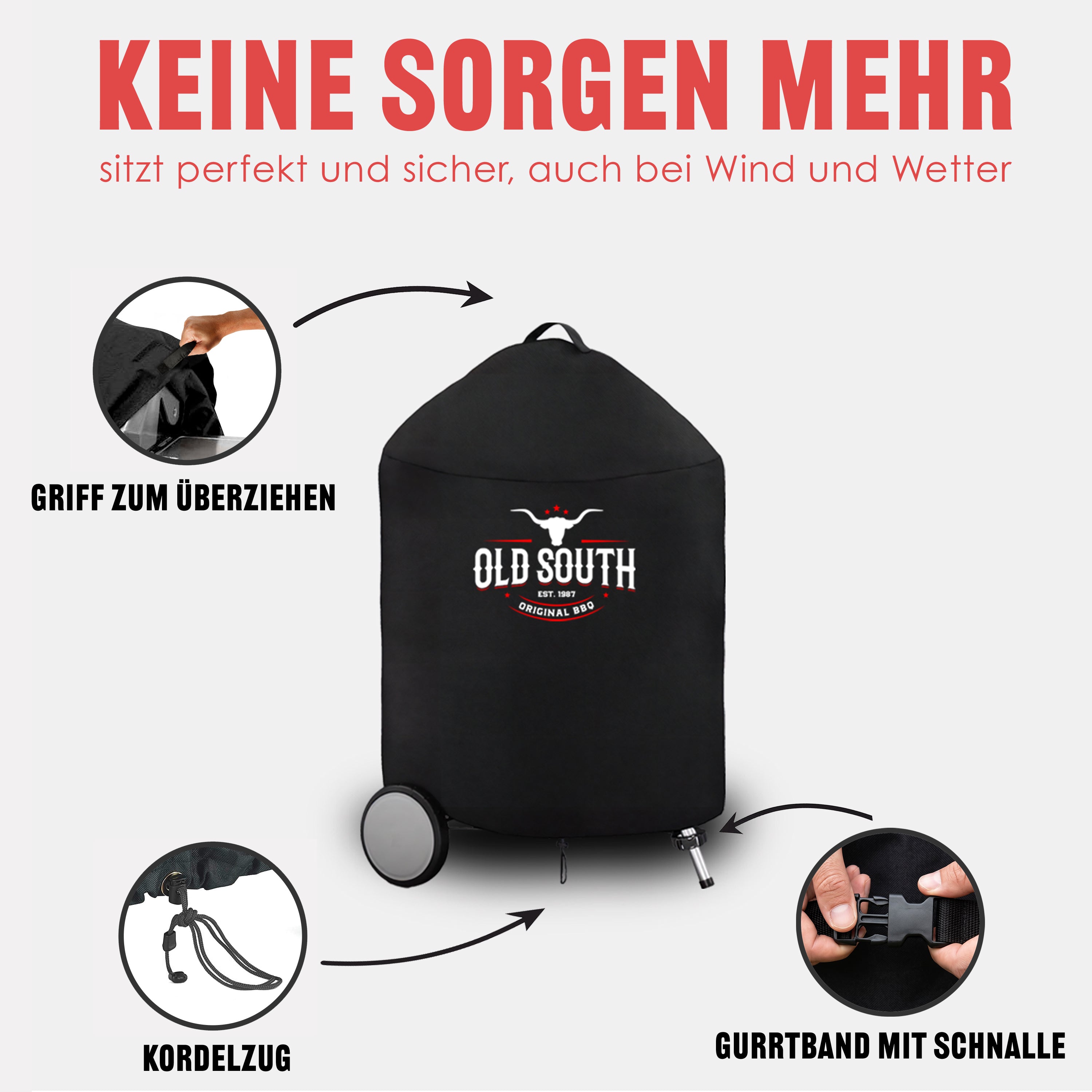 Premium Grillabdeckung für Kugelgrills