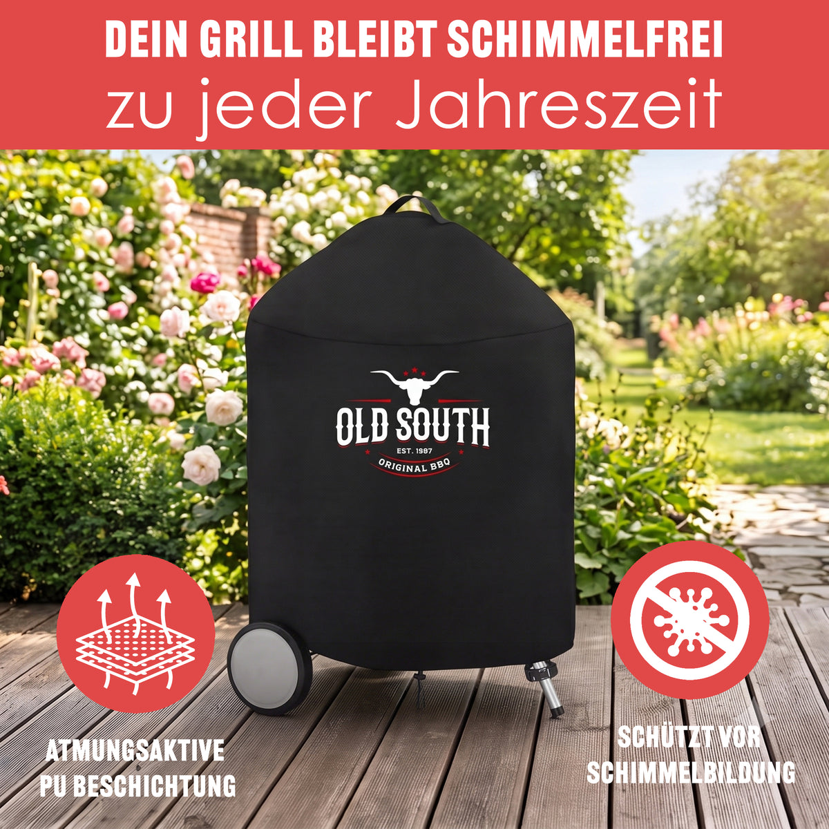 Premium Grillabdeckung für Kugelgrills